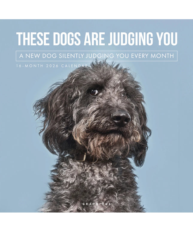 Calendario 2026 Pared 12M - Judgmental Dogs
