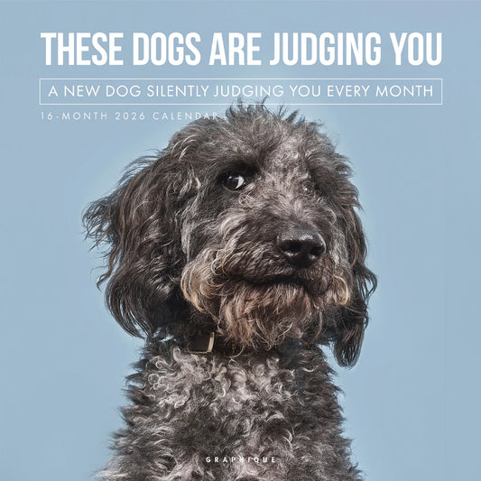 Calendario 2026 Pared 12M - Judgmental Dogs