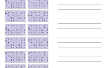 Agenda 2025 Hydrangeas 24 Meses