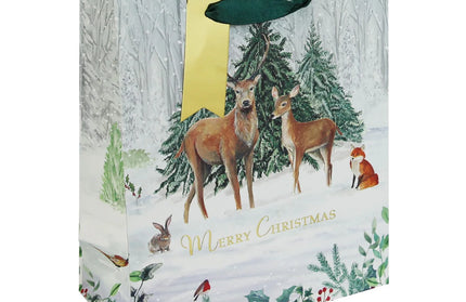 Bolsa Regalo Grande Navidad Kraft - Blanca