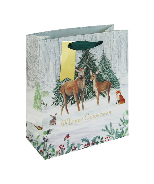 Bolsa Regalo Grande Navidad Kraft - Blanca