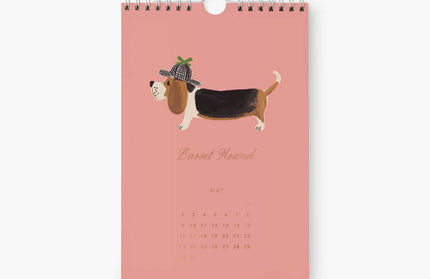 Calendario de cocina 2027 - Perro del Mes
