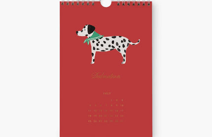 Calendario de cocina 2027 - Perro del Mes