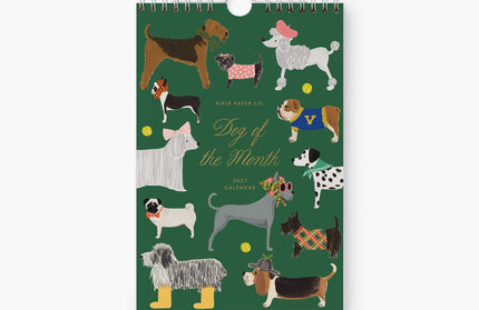 Calendario de cocina 2027 - Perro del Mes