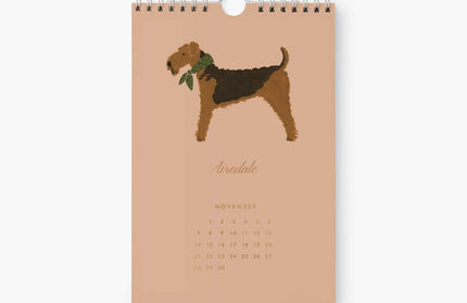 Calendario de cocina 2027 - Perro del Mes