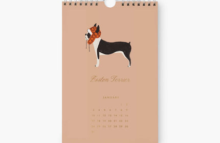 Calendario de cocina 2027 - Perro del Mes