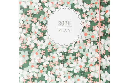 Agenda 2026 18M Semanal A4 - Green Floral