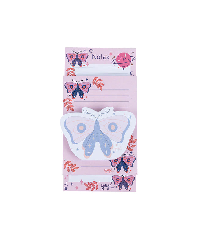 Set de Taco de Notas Mariposas