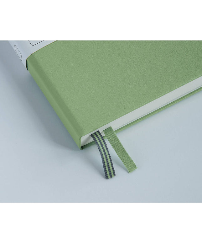 Libreta Mediana Tapa Dura Cuadriculada - Sage