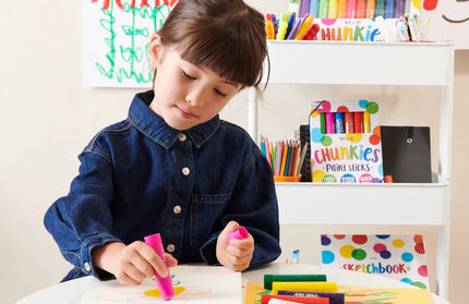 Set 6 Crayones Gruesos Secado Rápido