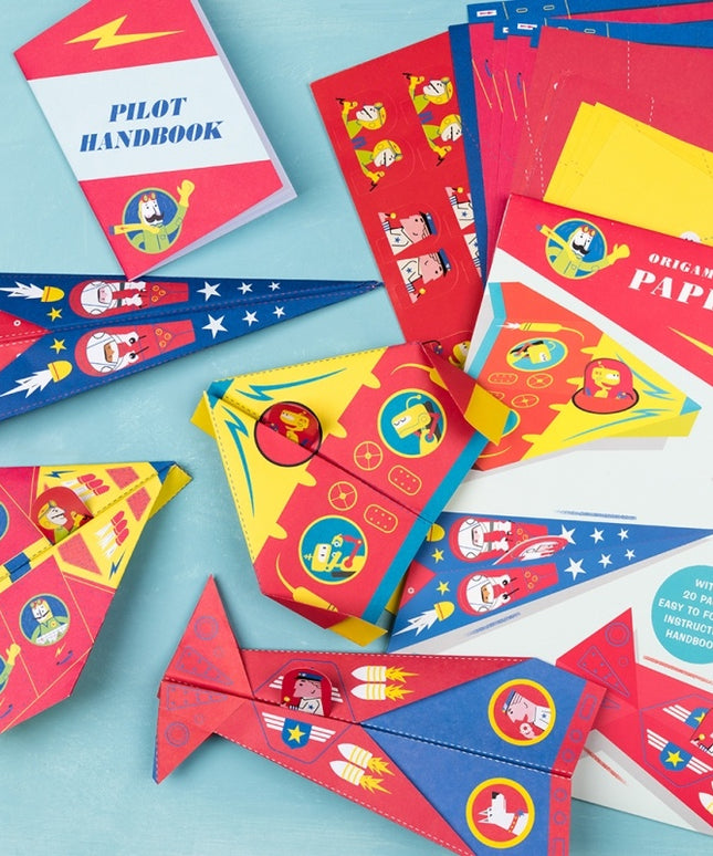 Kit de Origami para Niños - Aviones De Papel