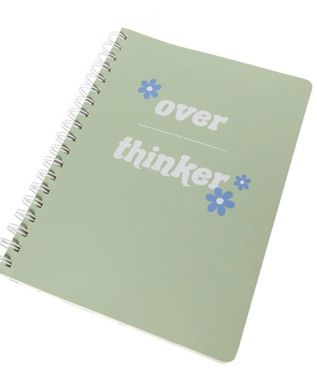Cuaderno Anillado Grande Ecocuero - Over Thinker