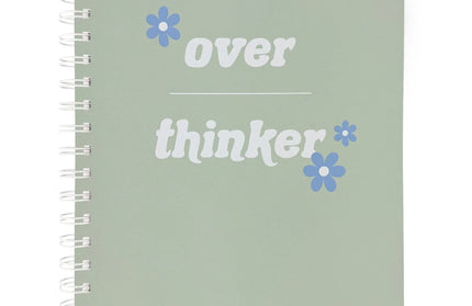Cuaderno Anillado Grande Ecocuero - Over Thinker