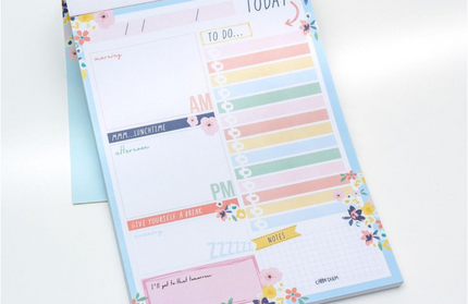 Block de Notas Diseño Floral