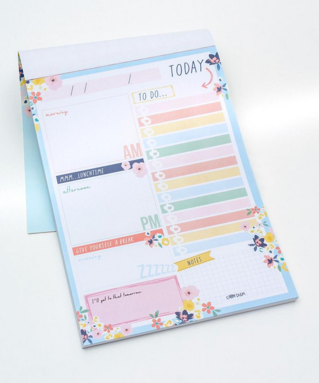 Block de Notas Diseño Floral