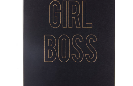Libreta Ecocuero Negra - Girl Boss