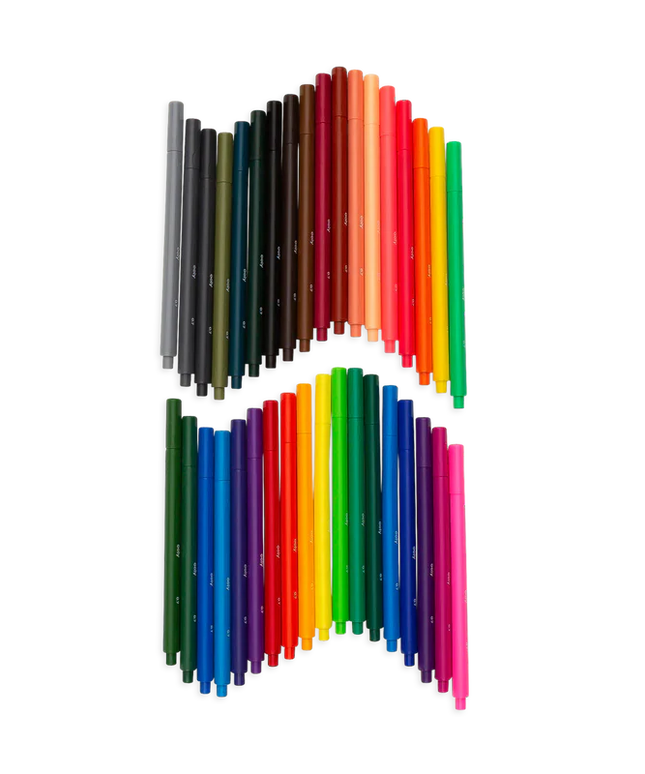 Set 36 Marcadores Punta Fina 0.7mm multicolor