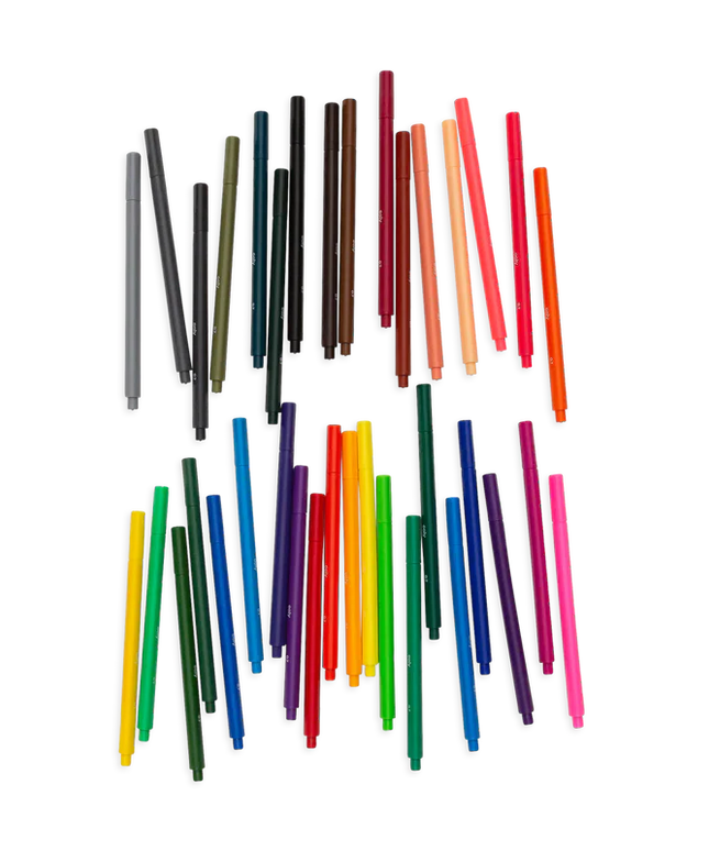 Set 36 Marcadores Punta Fina 0.7mm multicolor