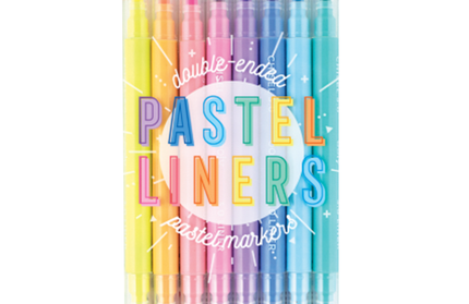 Set 8 Marcadores Doble Punta Pasteles