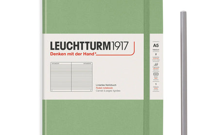 Libreta Mediana Tapa Dura Composición - Salvia