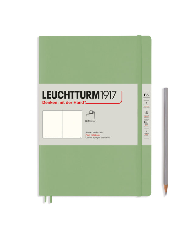 Libreta Grande Tapa Blanda Sage