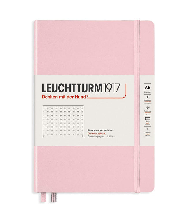 Libreta Mediana Tapa Dura Punteada Powder