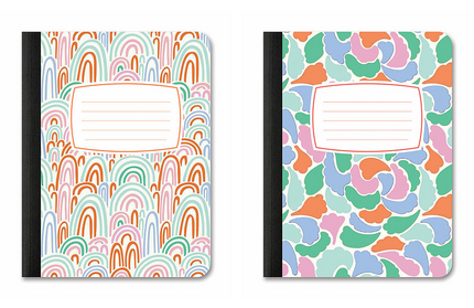 Set Libretas Rainbow Abstract