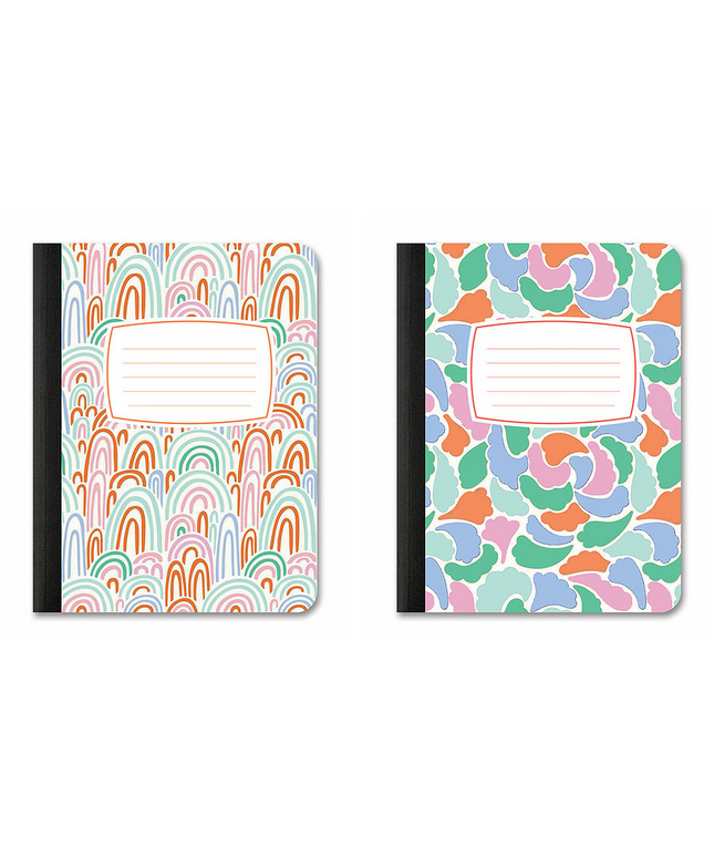 Set Libretas Rainbow Abstract
