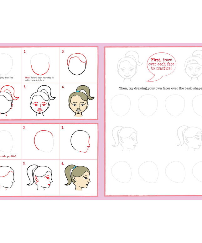 Libro Aprende a Dibujar Caritas