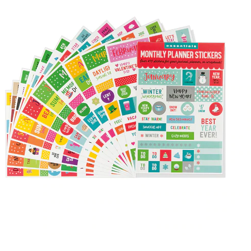 Set Stickers para Planner - Mes por Mes