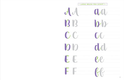 Set Hojas para Aprender Lettering