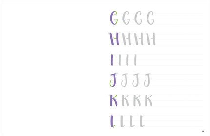 Set Hojas para Aprender Lettering
