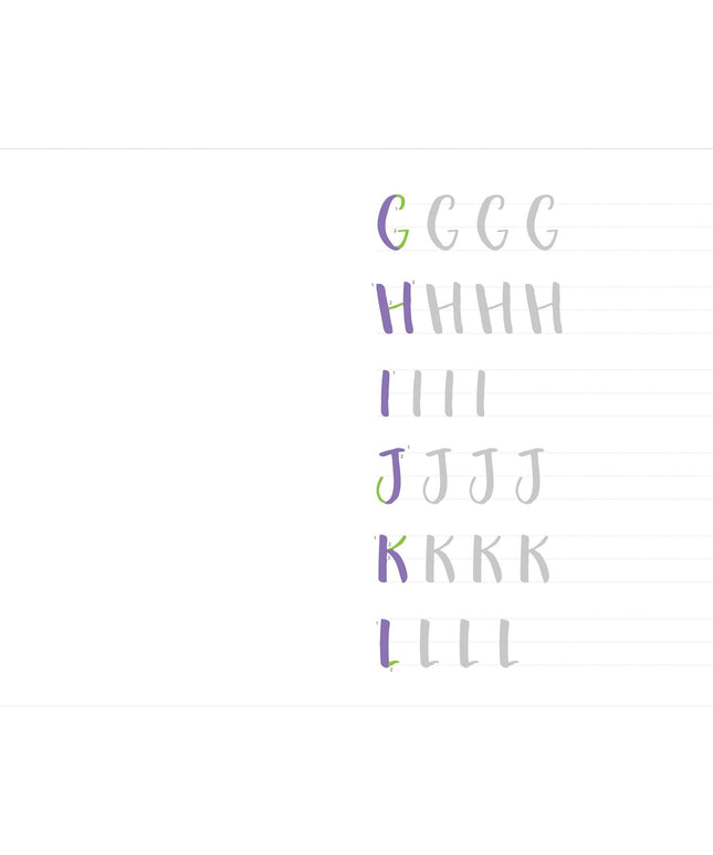 Set Hojas para Aprender Lettering