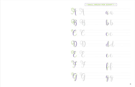 Set Hojas para Aprender Lettering