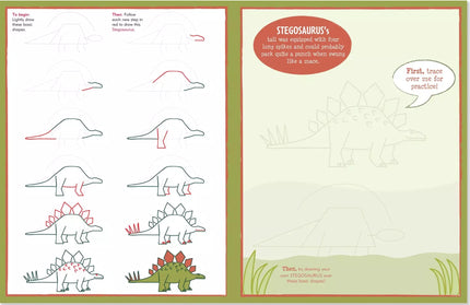 Libro para dibujar Dinosaurios