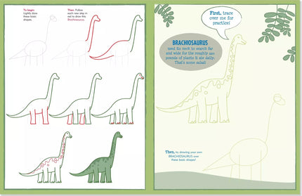 Libro para dibujar Dinosaurios