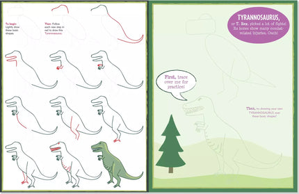 Libro para dibujar Dinosaurios