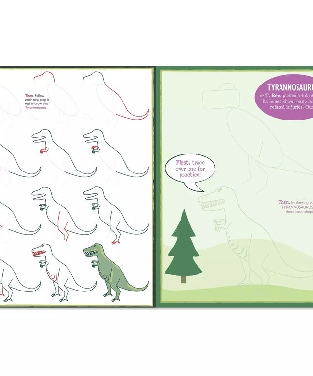 Libro para dibujar Dinosaurios