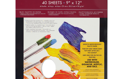 Set Hojas Paleta Acuarela Acrílico