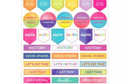 Set Stickers Planificación Student