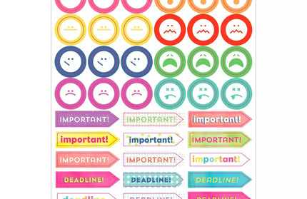 Set Stickers Planificación Student