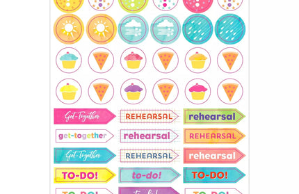 Set Stickers Planificación Student