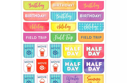 Set Stickers Planificación Student