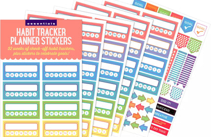 Set Stickers Planificación Habit Tracker