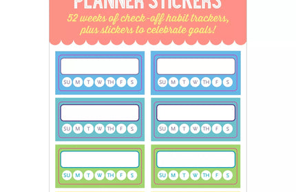 Set Stickers Planificación Habit Tracker