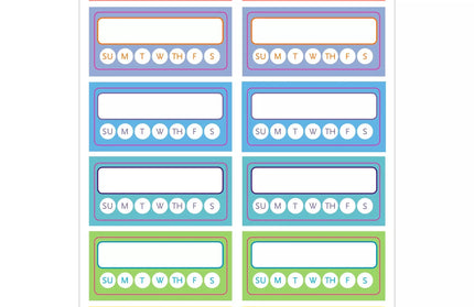 Set Stickers Planificación Habit Tracker