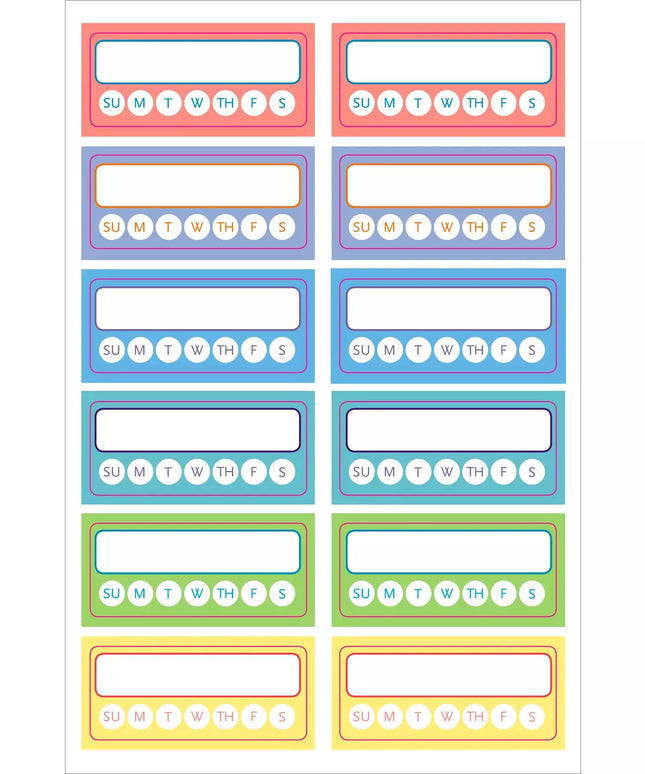 Set Stickers Planificación Habit Tracker