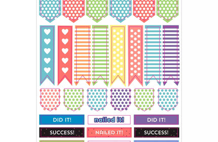 Set Stickers Planificación Habit Tracker