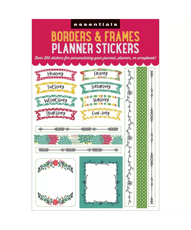 Set Stickers para Planner - Diseño Bordes
