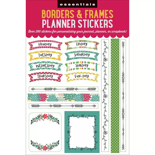 Set Stickers para Planner - Diseño Bordes
